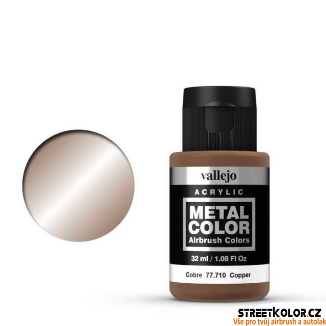 Vallejo 77.710 měděná metalická airbrush barva 32 ml