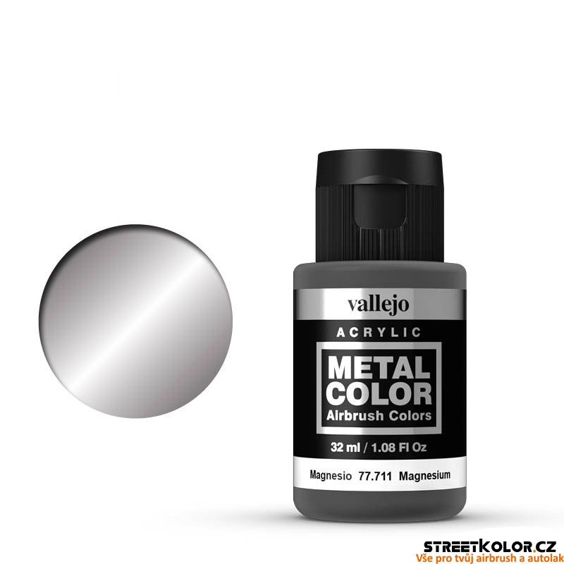 Vallejo 77.711 hořečnatá metalická airbrush barva 32 ml