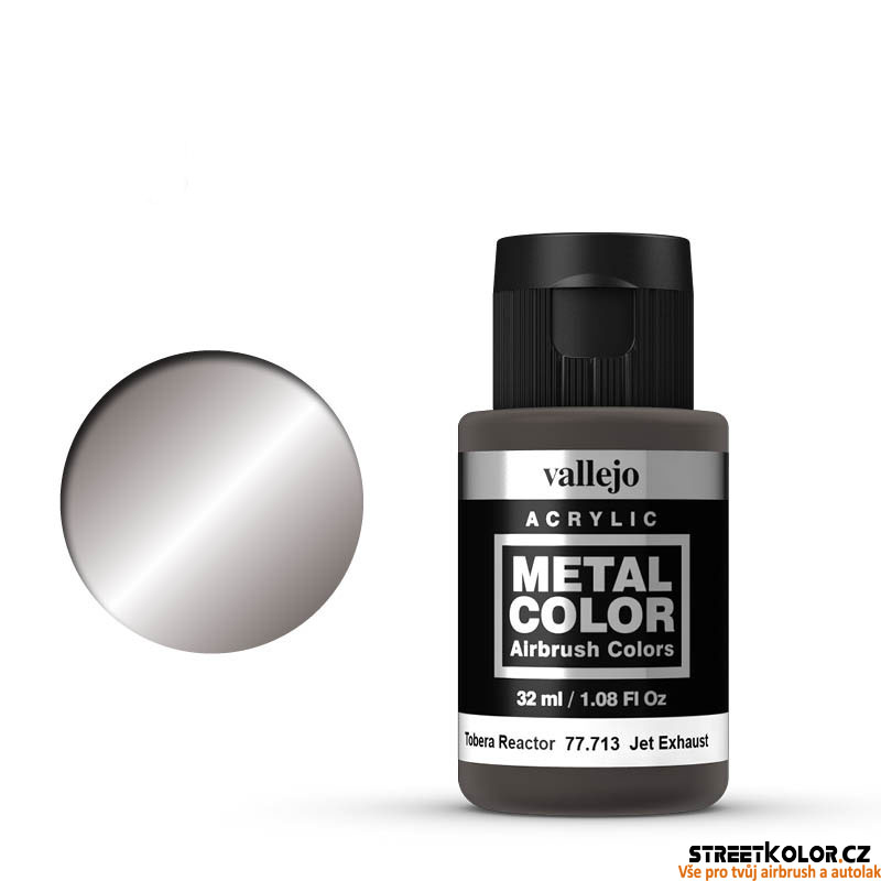 Vallejo 77.713 šedá metalická airbrush barva 32 ml