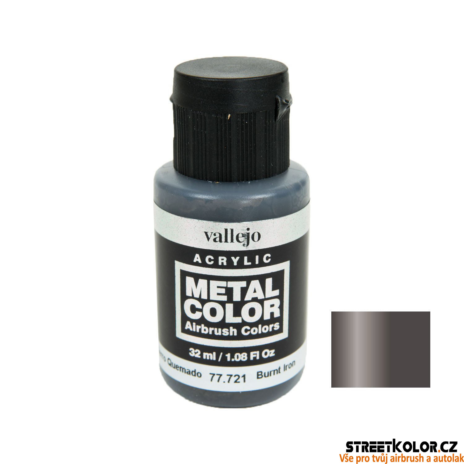 Vallejo 77.721 železná metalická airbrush barva 32 ml