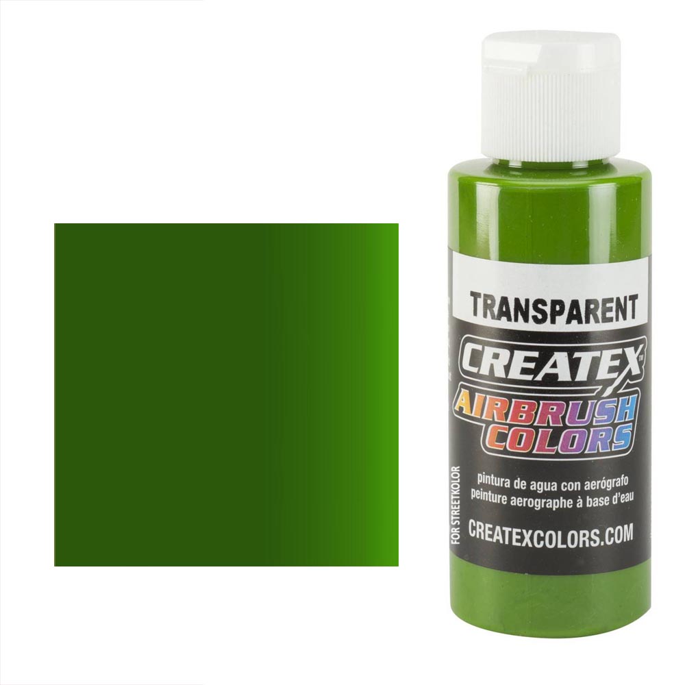 CreateX 5116 zelená transparentní airbrush barva 60ml