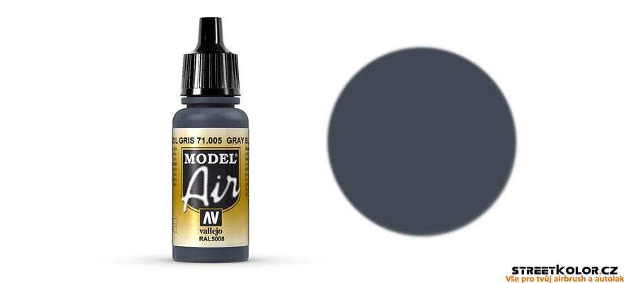 Vallejo 71.005 šedomodrá akrylová airbrush barva 17 ml