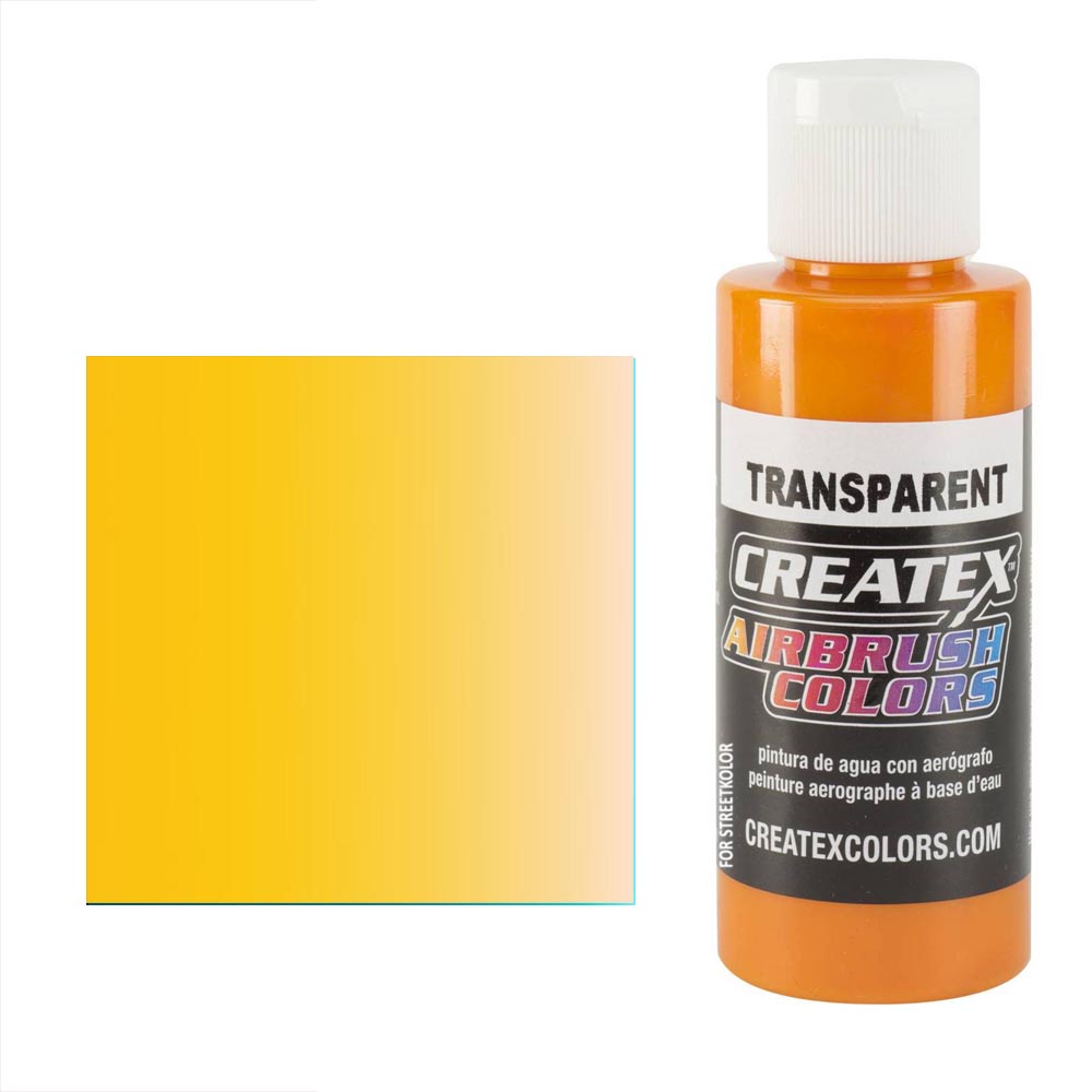 CreateX 5113 Sunrise žlutá transparentní airbrush barva 60ml