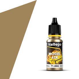 VALLEJO MODEL AIR 71.066 ZLATÁ METALICKÁ akrylová airbrush barva 17 ml