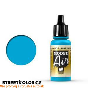 Vallejo 71.089 světle modrá akrylová airbrush barva 17 ml
