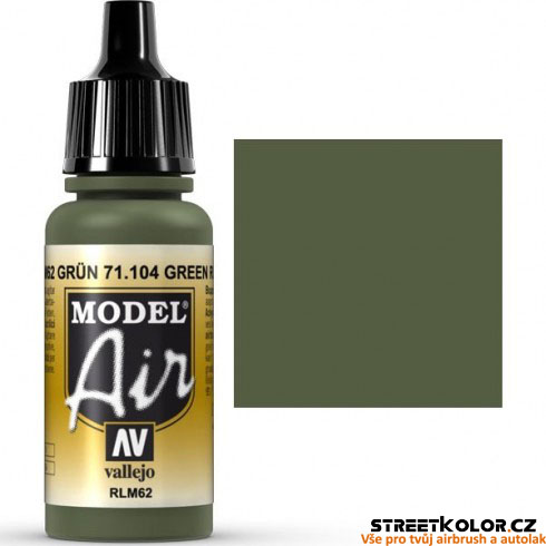 Vallejo 71.104 zelená akrylová airbrush barva 17 ml