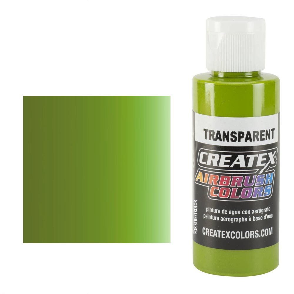 CreateX 5115 zelená transparentní airbrush barva 60ml