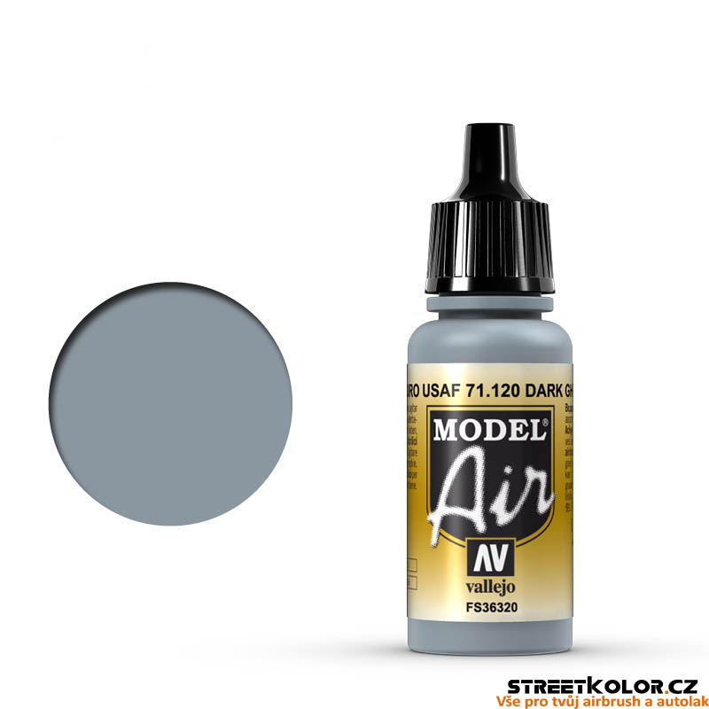Vallejo 71.120 tmavě šedá akrylová airbrush barva 17 ml