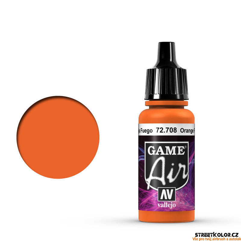 Vallejo Game Air 72.708 oranžová akrylová airbrush barva 17 ml
