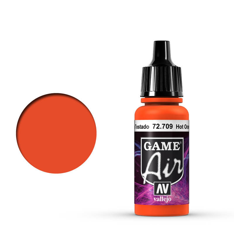 Vallejo Game Air 72.709 červenooranžová akrylová airbrush barva 17 ml