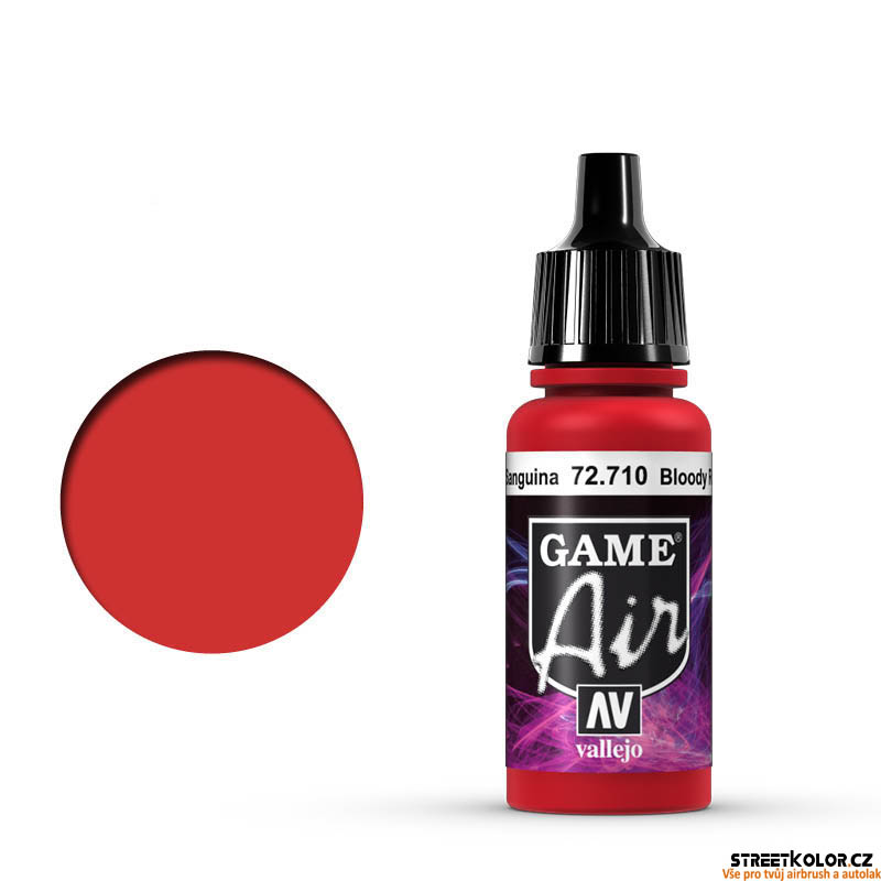 Vallejo Game Air 72.710 krvavě červená akrylová airbrush barva 17 ml