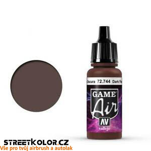 Vallejo Game Air 72.744 tmavá pleťová akrylová airbrush barva 17 ml