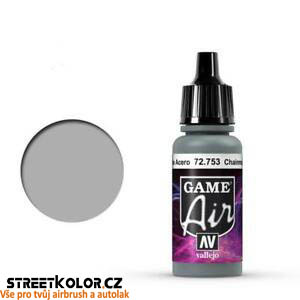 Vallejo Game Air 72.753 kovově stříbrná akrylová airbrush barva 17 ml