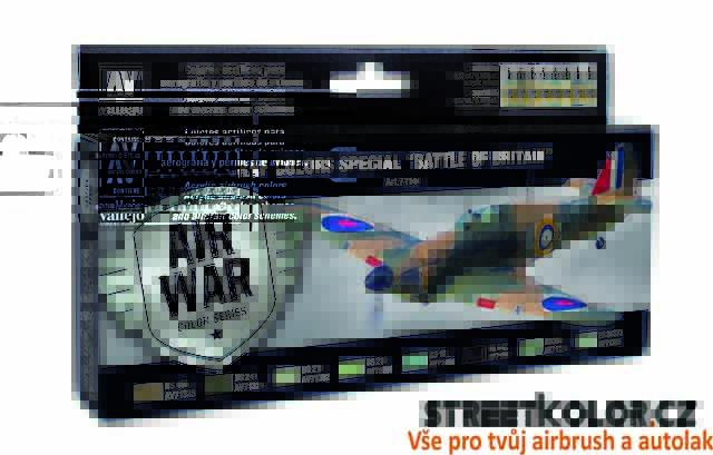 Vallejo 71.144 sada airbrush barev RAF Battle of Britain 8x17 ml