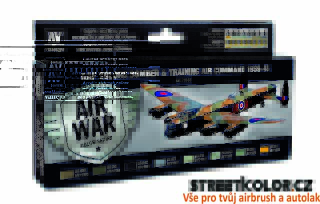 Vallejo 71.145 sada airbrush barev Bomber&Training Air Command 8x17 ml