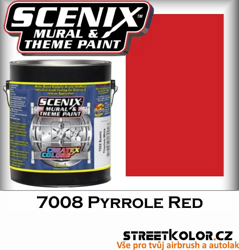 CreateX Scenix 7008 Pyrrole red barva 3,8 l + 4015 aktivátor 60 ml