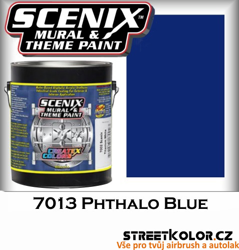 CreateX Scenix 7013 Phthalo Blue barva 3,8 l + 4015 aktivátor 60 ml