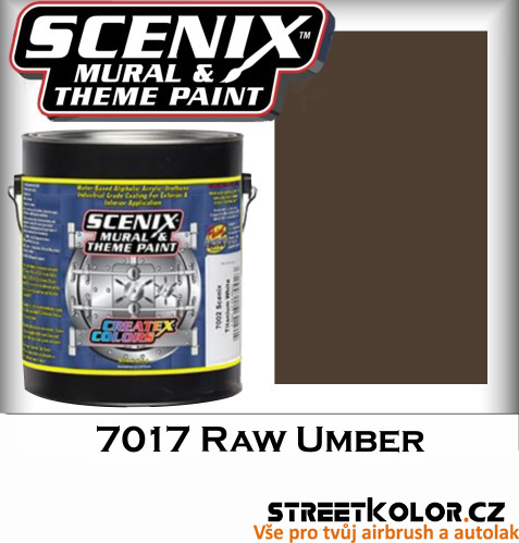 CreateX Scenix 7017 Raw Umber barva 3,8 l + 4015 aktivátor 60 ml