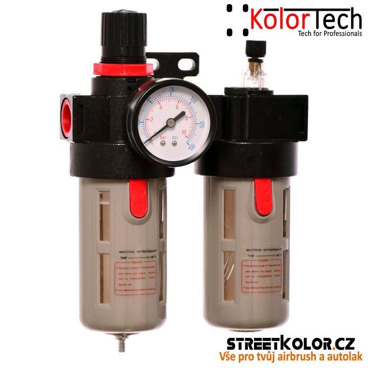 Jednotka úpravy vzduchu vnitřní závit: 1/2 "- regulátor, filtr, olejovač, 40μm