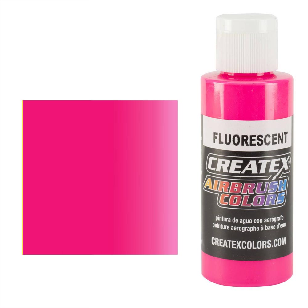 CreateX 5407 Růžová Fluorescenční airbrush barva 60ml 
