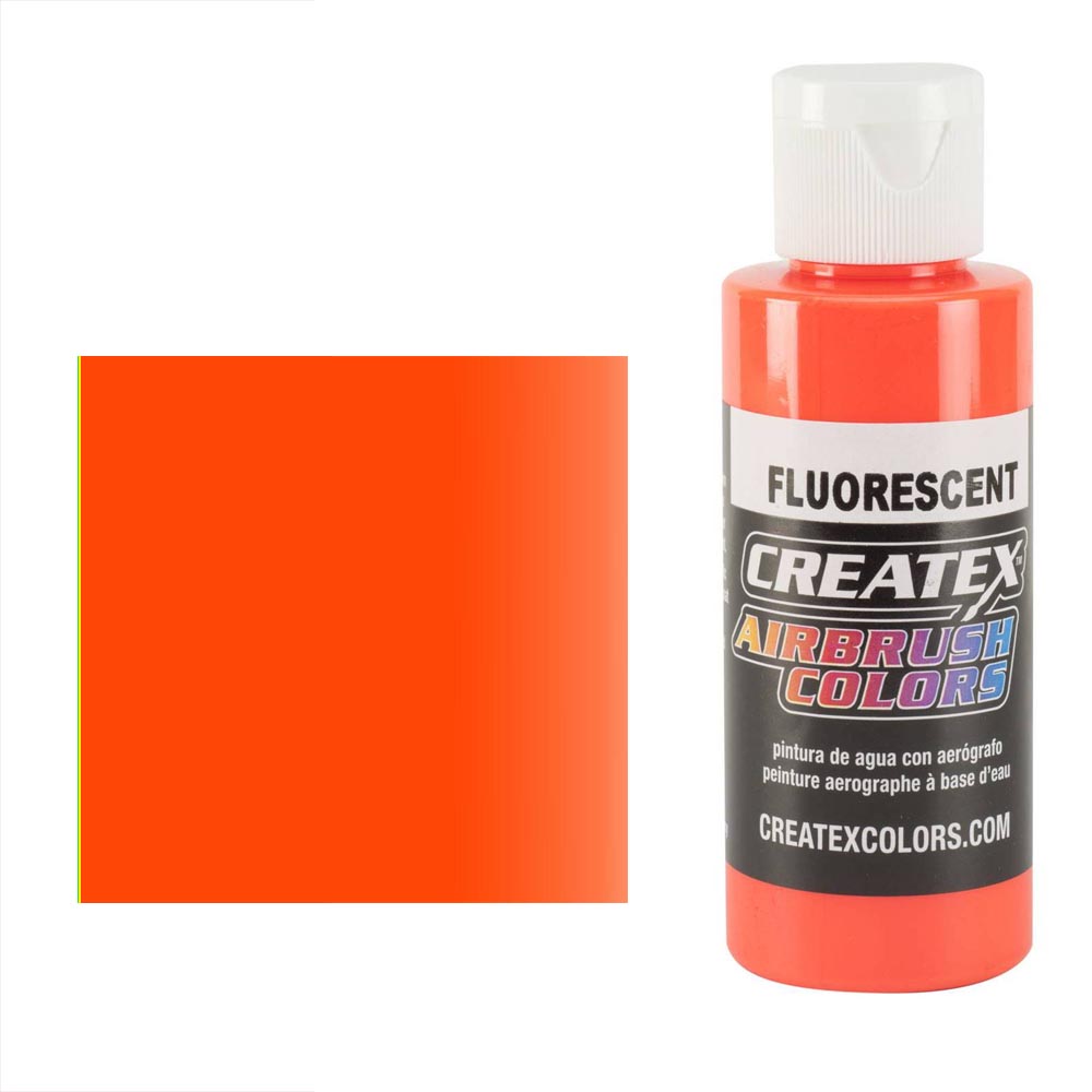 CreateX 5409 Oranžová Fluorescenční airbrush barva 60ml 