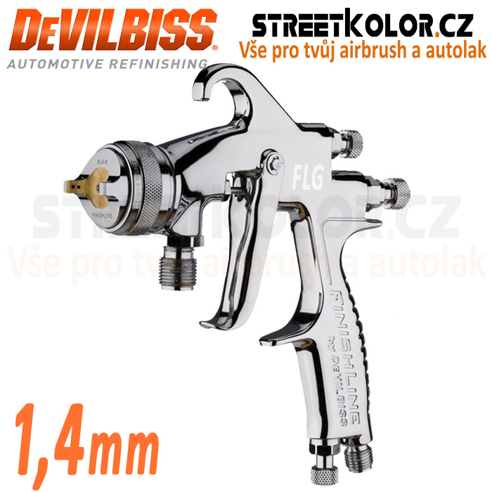 DeVilbiss FLG-P5 1,4mm striekacia pištoľ so spodným tlakovým plnením, Model 2021