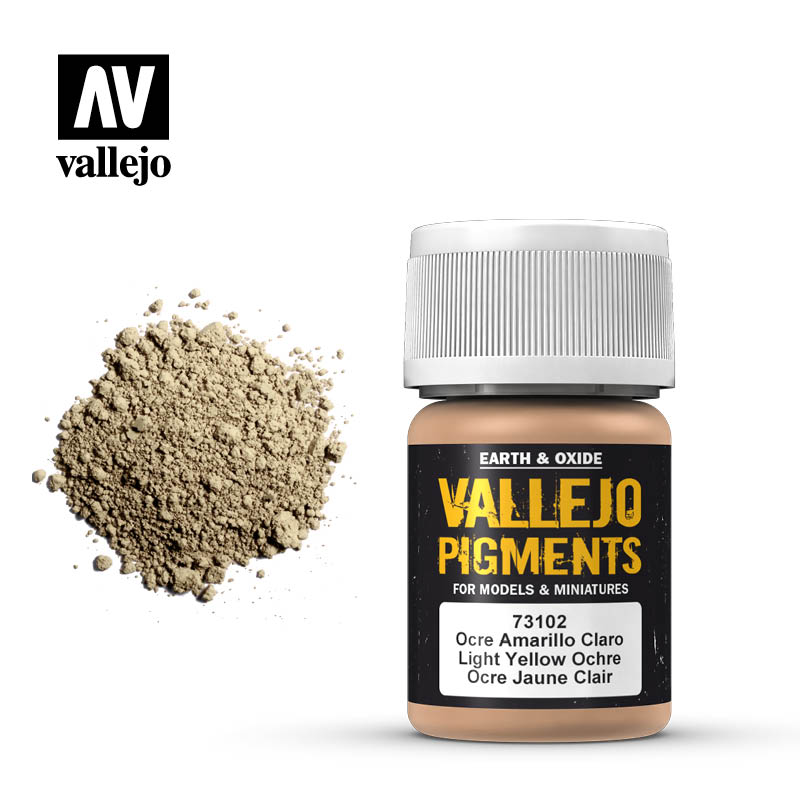 Vallejo pigment - LIGHT YELLOW OCRE 73102