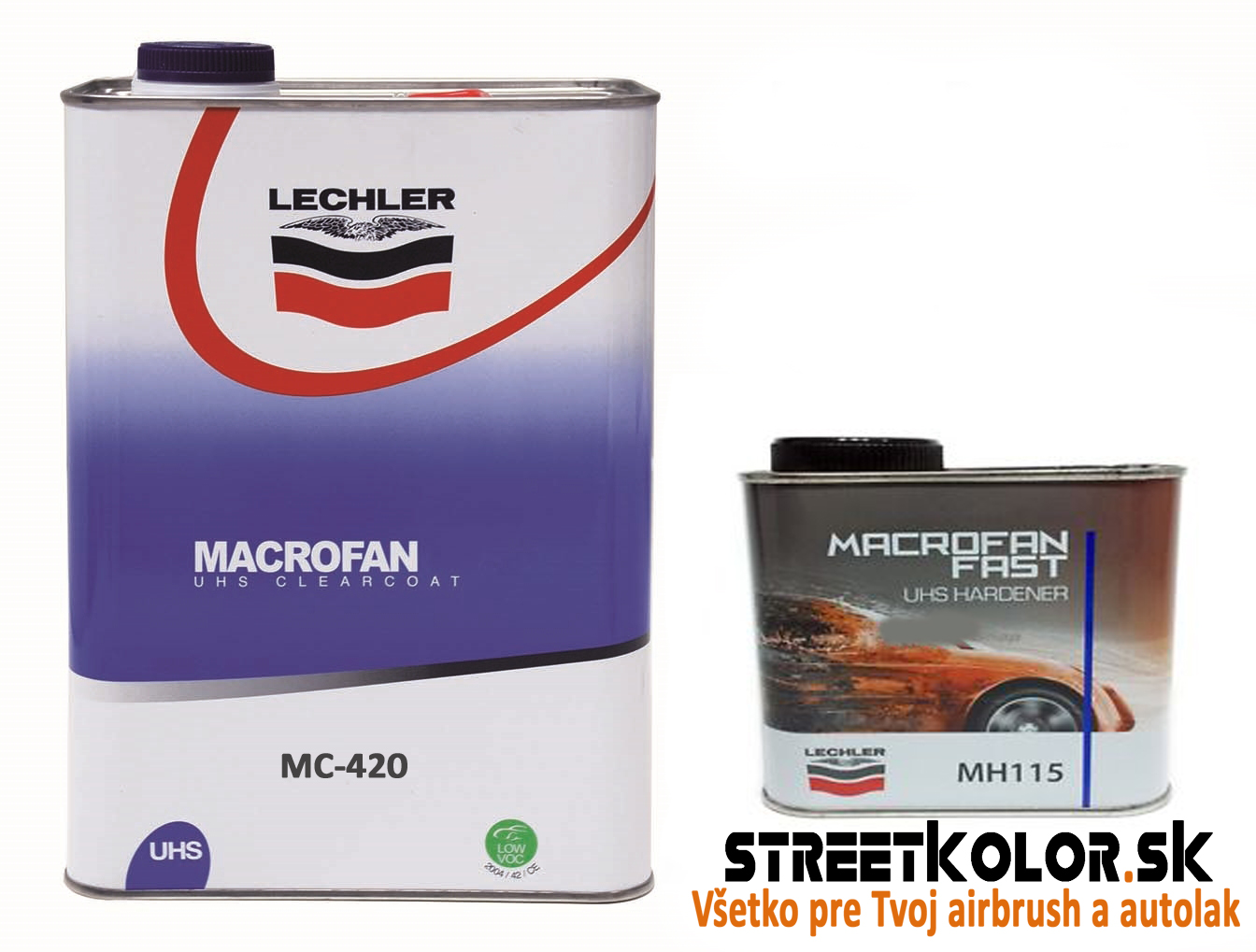 Číry UHS lak Lechler MC-420 4l+2l tužidla extra vysoký lesk