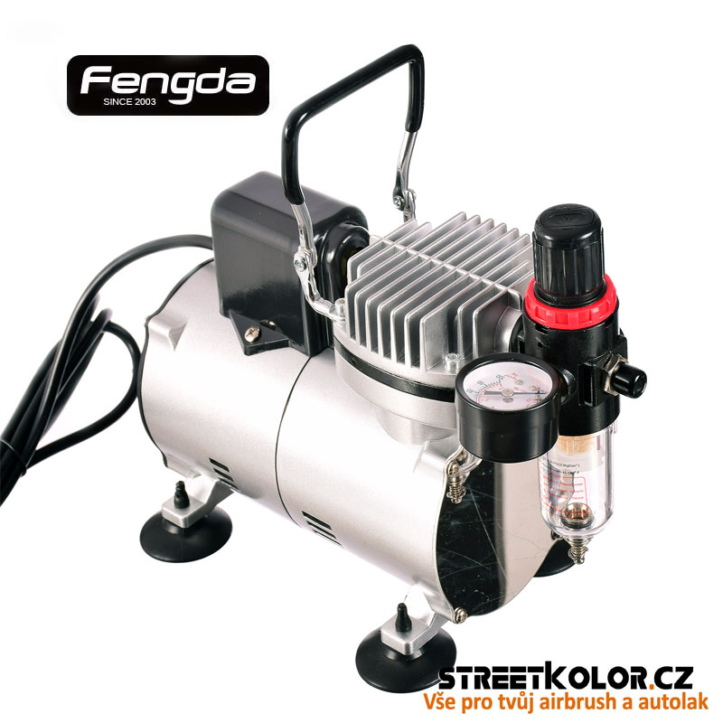 Airbrush kompresor FENGDA ® AS18-2S s ventilátorem