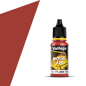 Vallejo 71.269 ohnivě červená akrylová barva na airbrush 17 ml