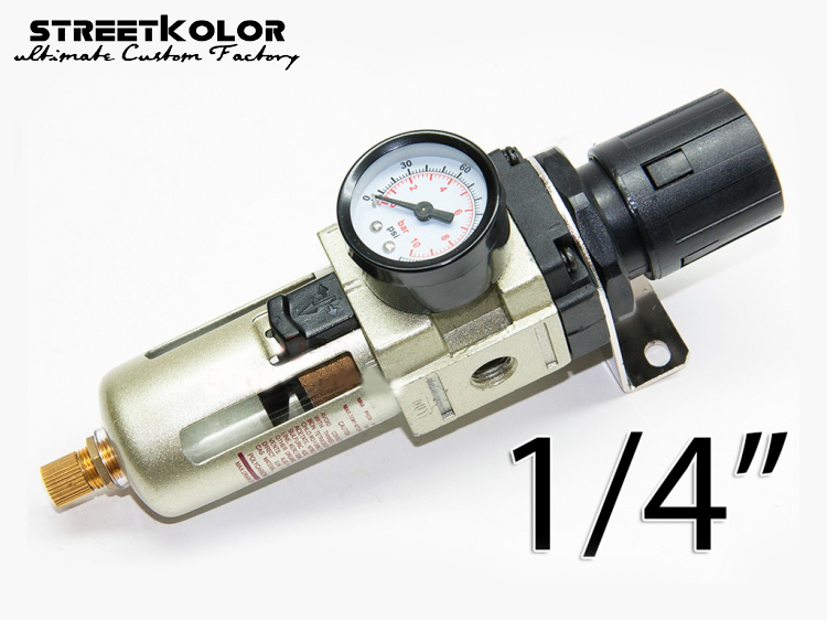  Regulátor tlaku s filtrem AW3000-02, vnitřní závit: 1/4", 40 micro