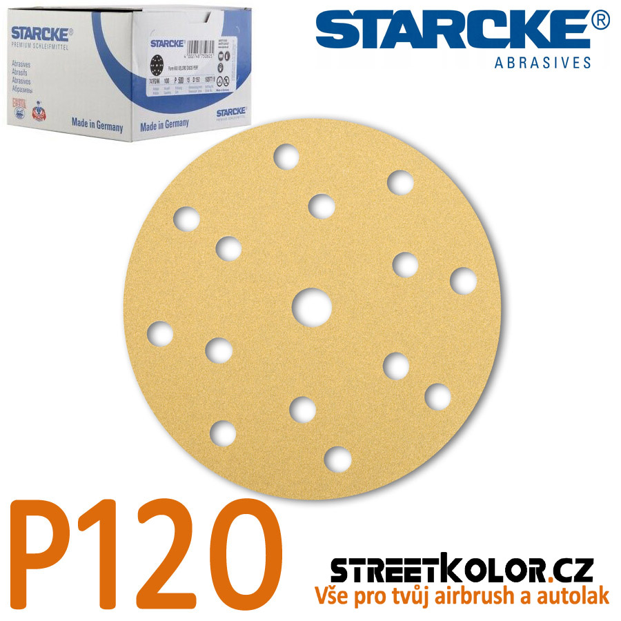 Starcke Brúsny disk P120, 150mm, 14+1dier, 100ks