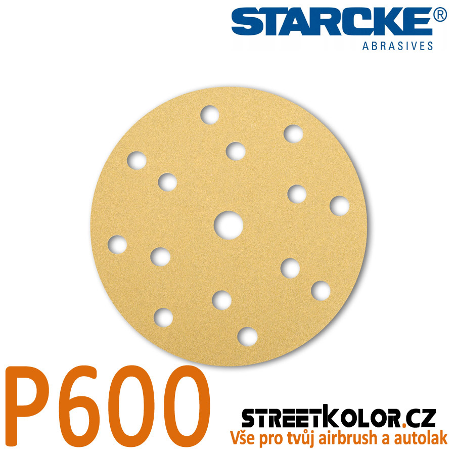 Starcke Brusný disk P600, 150mm, 14+1děr, 1ks