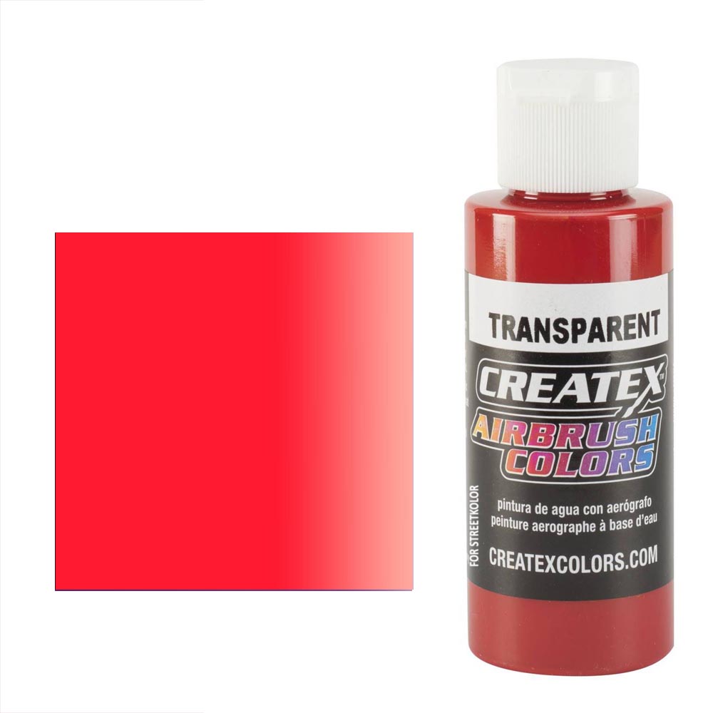 CreateX 5137 červená průhledná airbrush barva 60ml