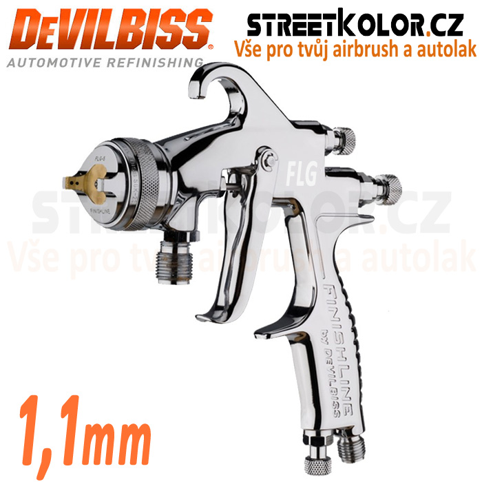 DeVilbiss FLG-P5 1,1mm striekacia pištoľ so spodným tlakovým plnením, MODEL 2021