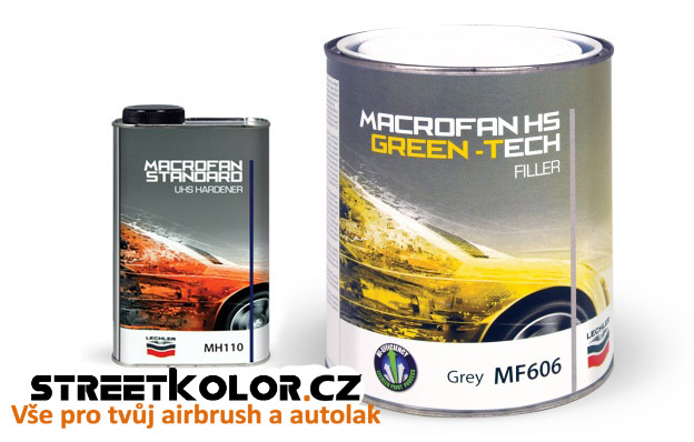 Plnič Šedý Lechler GREEN-TECH MF606 Low VOC, plnič 1000 ml + 200 ml tužidla