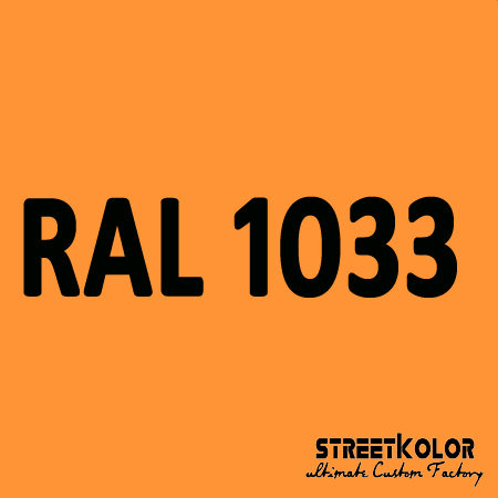 RAL 1033 Uretánová auto barva lesklá nebo matná 1 litr + tužidlo + ředidlo