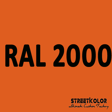 RAL 2000 Uretánová auto barva lesklá nebo matná 1 litr + tužidlo + ředidlo