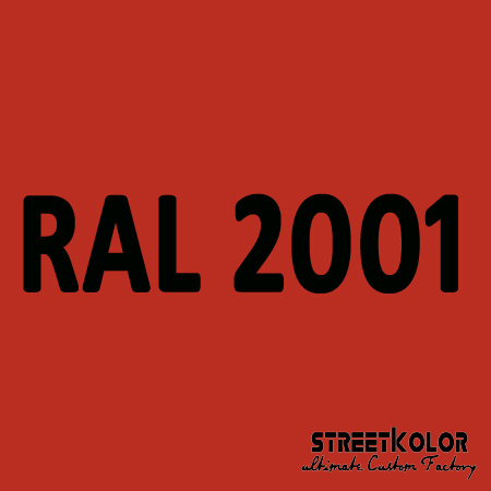 RAL 2001 Uretánová auto barva lesklá nebo matná 1 litr + tužidlo + ředidlo