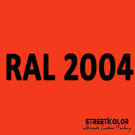RAL 2004 Uretanová auto barva lesklá nebo matná 1 litr + tužidlo + ředidlo