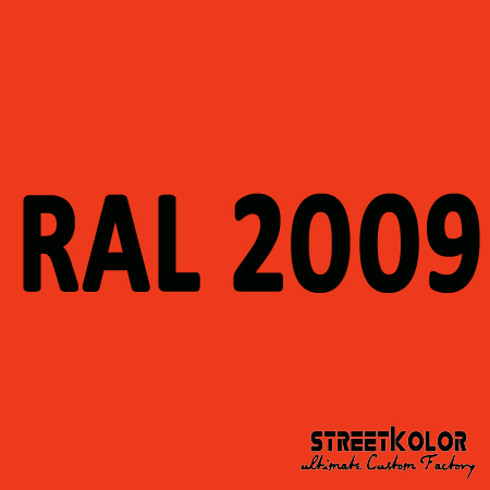 RAL 2009 Uretanová auto barva lesklá nebo matná 1 litr + tužidlo + ředidlo