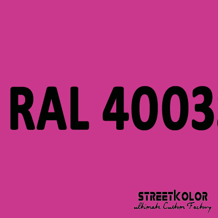 RAL 4003 Uretanová auto barva lesklá nebo matná 1 litr + tužidlo + ředidlo