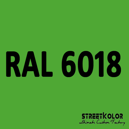 RAL 6018 Uretanová auto barva lesklá nebo matná 1 litr + tužidlo + ředidlo
