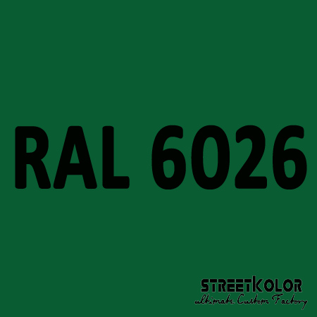 RAL 6026 Uretanová auto barva lesklá nebo matná 1 litr + tužidlo + ředidlo