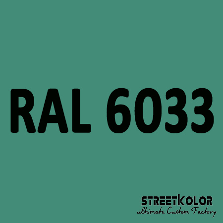 RAL 6033 Uretanová auto barva lesklá nebo matná 1 litr + tužidlo + ředidlo