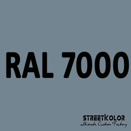 RAL 7000 Uretanová auto barva lesklá nebo matná 1 litr + tužidlo + ředidlo