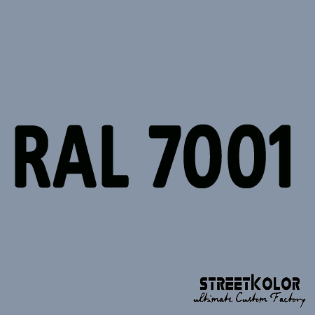 RAL 7001 Uretanová auto barva lesklá nebo matná 1 litr + tužidlo + ředidlo