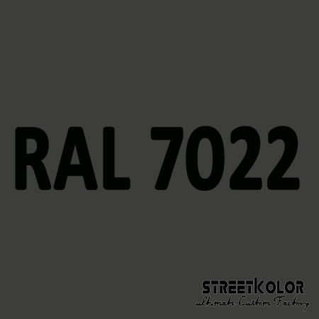 RAL 7022 Uretanová auto barva lesklá nebo matná 1 litr + tužidlo + ředidlo