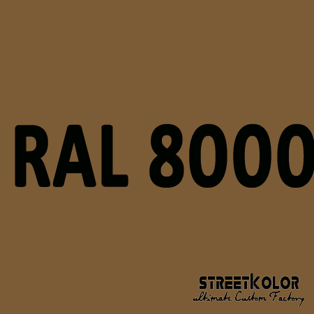RAL 8000 Uretanová auto barva lesklá nebo matná 1 litr + tužidlo + ředidlo