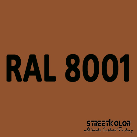 RAL 8001 Uretanová auto barva lesklá nebo matná 1 litr + tužidlo + ředidlo